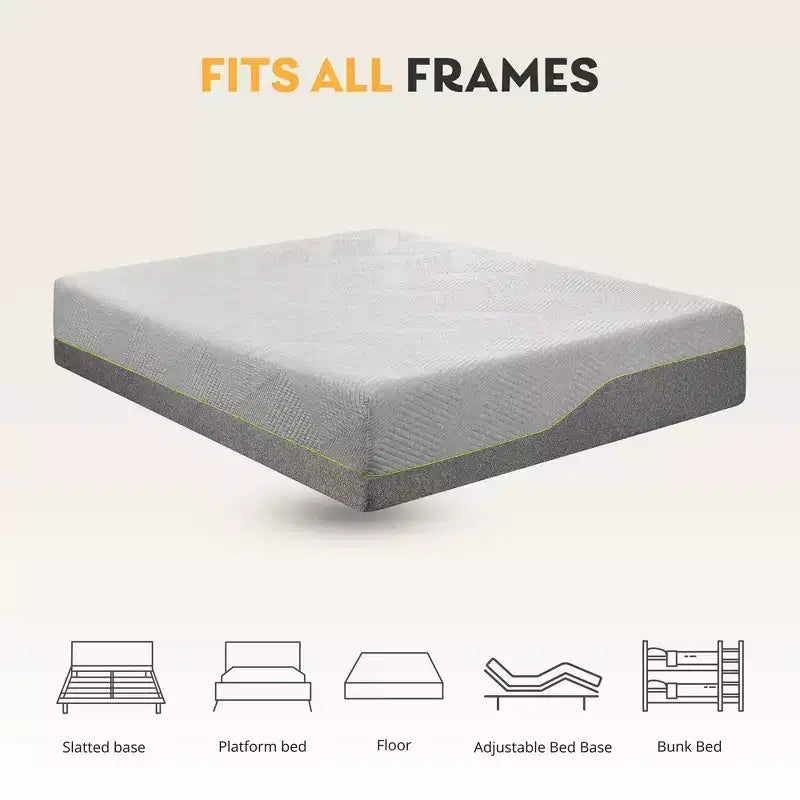 Ego 14 Medium Green Tea Adaptive Memory Foam Mattress
