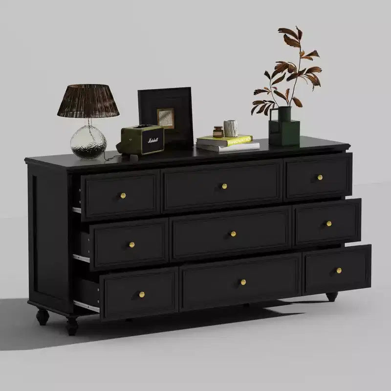 Famapy Nine - drawer Dresser: Exquisite Craftsmanship Meets Ample Storage