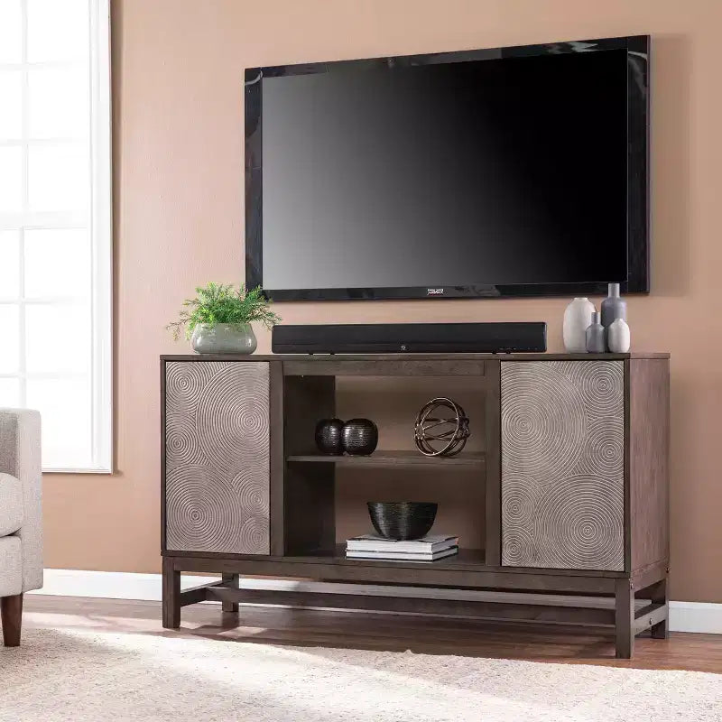 Lannington Storage Media Cabinet - Brown - SEI