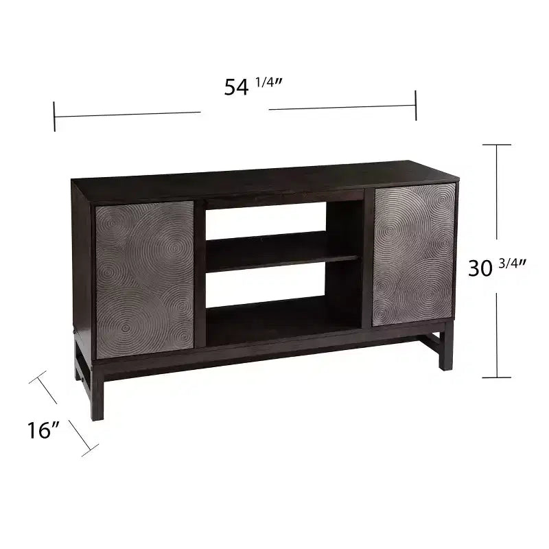 Lannington Storage Media Cabinet - Brown - SEI