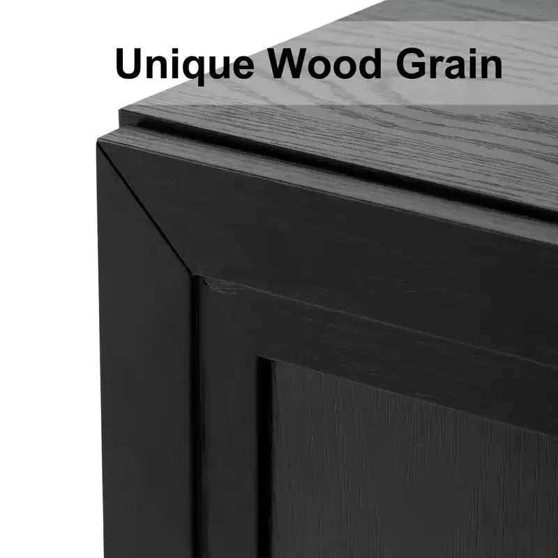 Solid Wood Modern Kitchen Pantry Sideboard with DoorsVersatile Buffet Cabinet