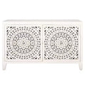 Raelie 2 Shelf 2 Door Media Stand - MED5301 - White Washed - Safavieh