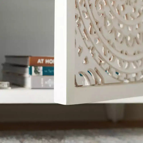Raelie 2 Shelf 2 Door Media Stand - MED5301 - White Washed - Safavieh