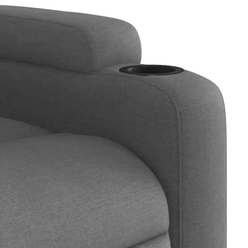 vidaXL Massage Recliner Chair with 6-Point Vibration, Adjustable, Comfortable Dark Gray Fabric - Gray