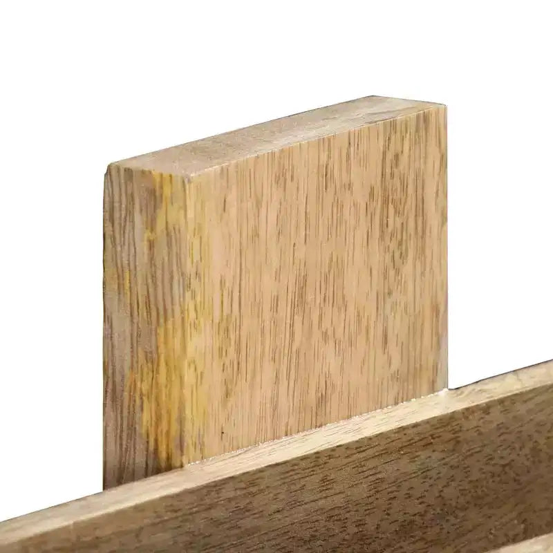 vidaXL Solid Mango Wood Magazine Wall Rack - Scandinavian Style, Durable Wood Construction, Unique Design, Ample Storage, Easy to Assemble