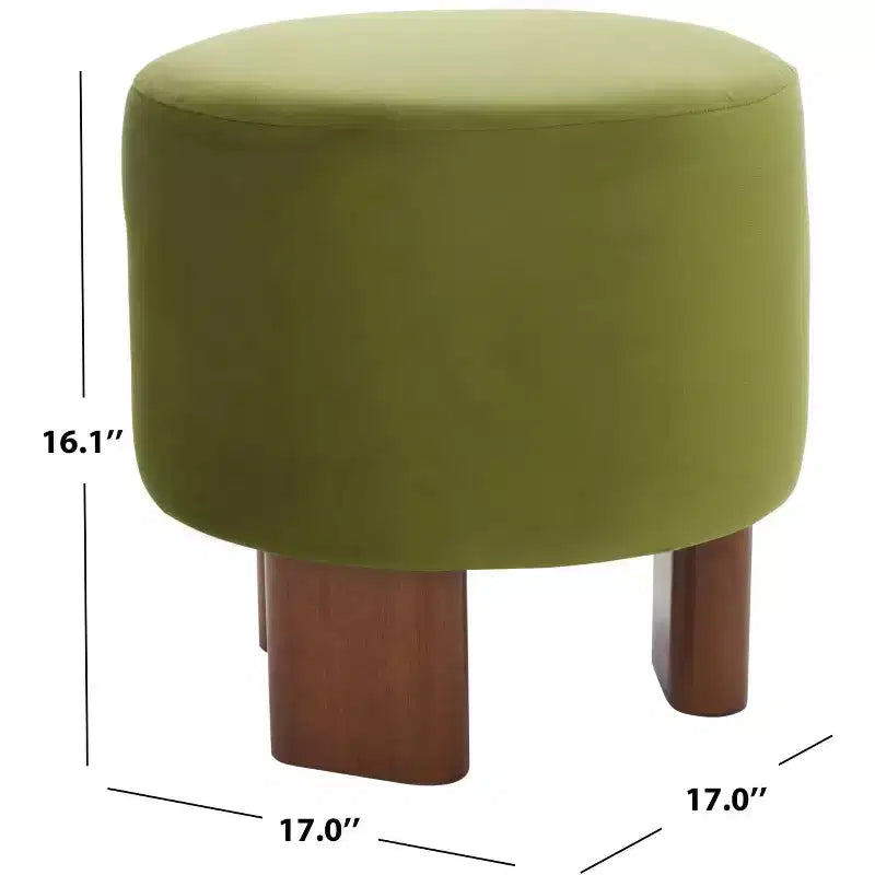 Mista Ottoman With Wood Legs - OTT1310 - Safavieh
