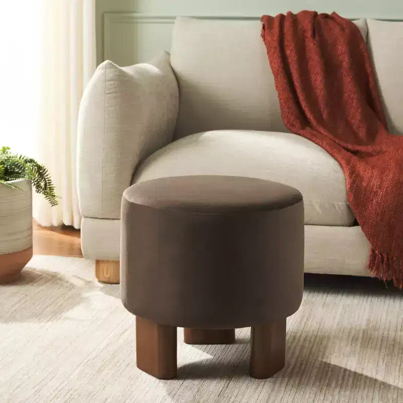 Mista Ottoman With Wood Legs - OTT1310 - Safavieh