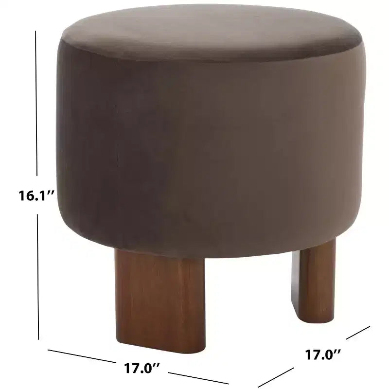 Mista Ottoman With Wood Legs - OTT1310 - Safavieh