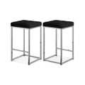 Meridian Furniture,Nicola Black Velvet Stool, Set of 2