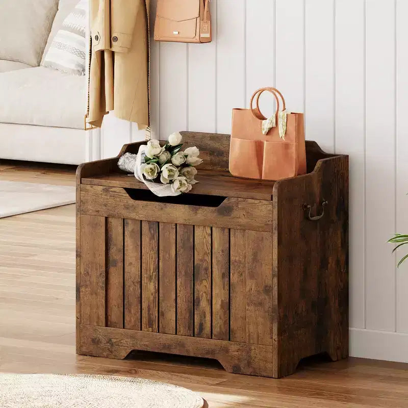 Storage Chest Toy Chest for Boys, Girls, Kids Wooden Toy Box with Lids and Safety Hinge, Entryway Storage Bench Chest, Storage Trunk