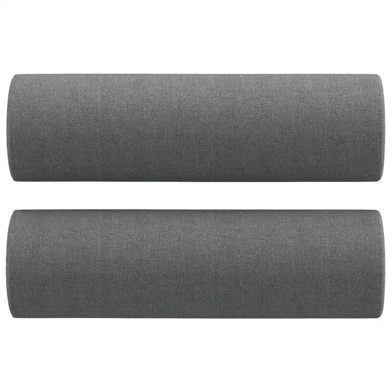 2-Seater Sofa Dark Grey Fabric (100% polyester), metal, textilene