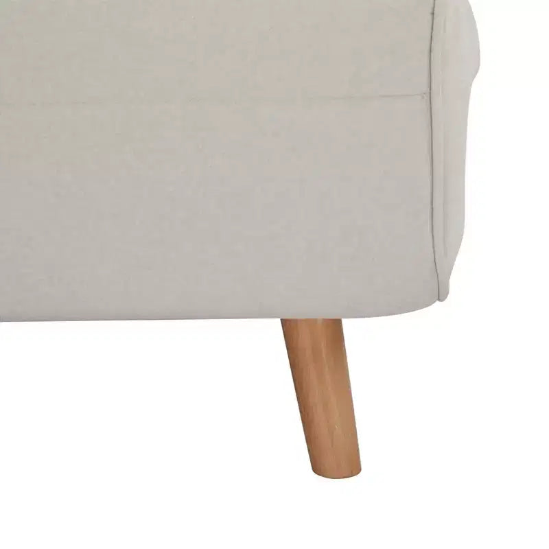 GDFStudio Rafael Modern Foldable Convertible Chenille Upholstered Chair Bed with Adjustable Backrest and Pillow