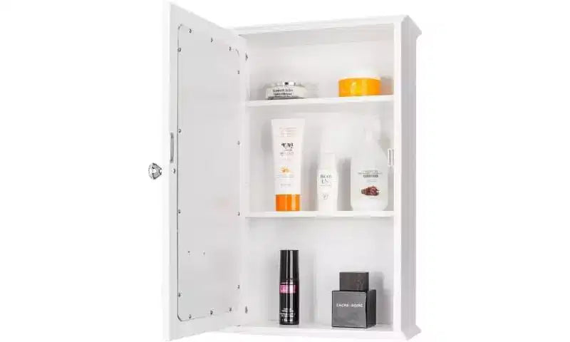 VINGLI Bathroom Wall Cabinet Wall Mount Mirrored Medicine Cabinet with Mirror Storage Organizer