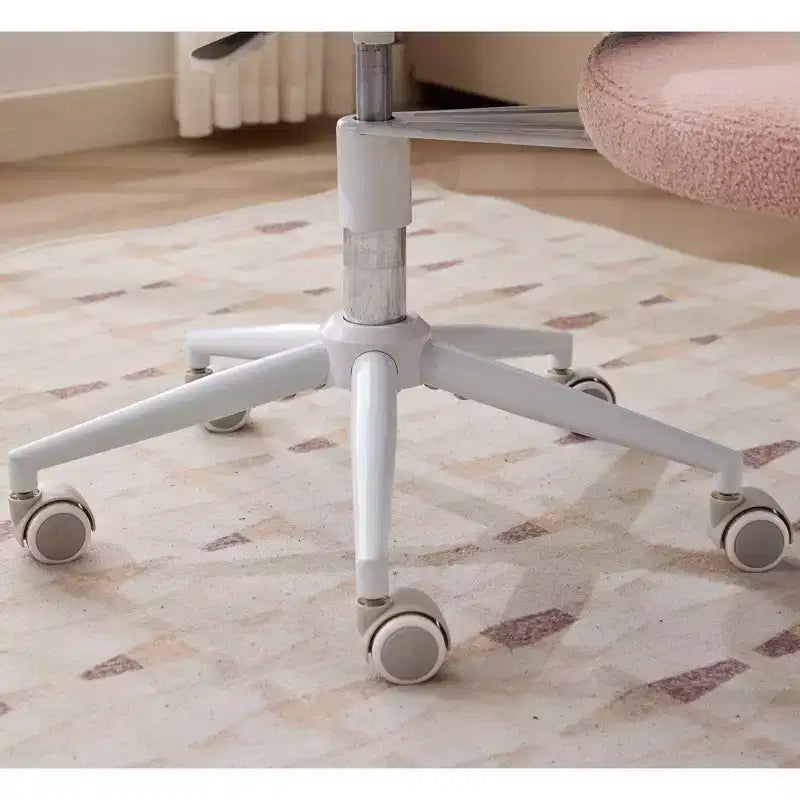 Homy Casa Cross-Legged Desk Chair with Adjustable Height and Rolling Stool
