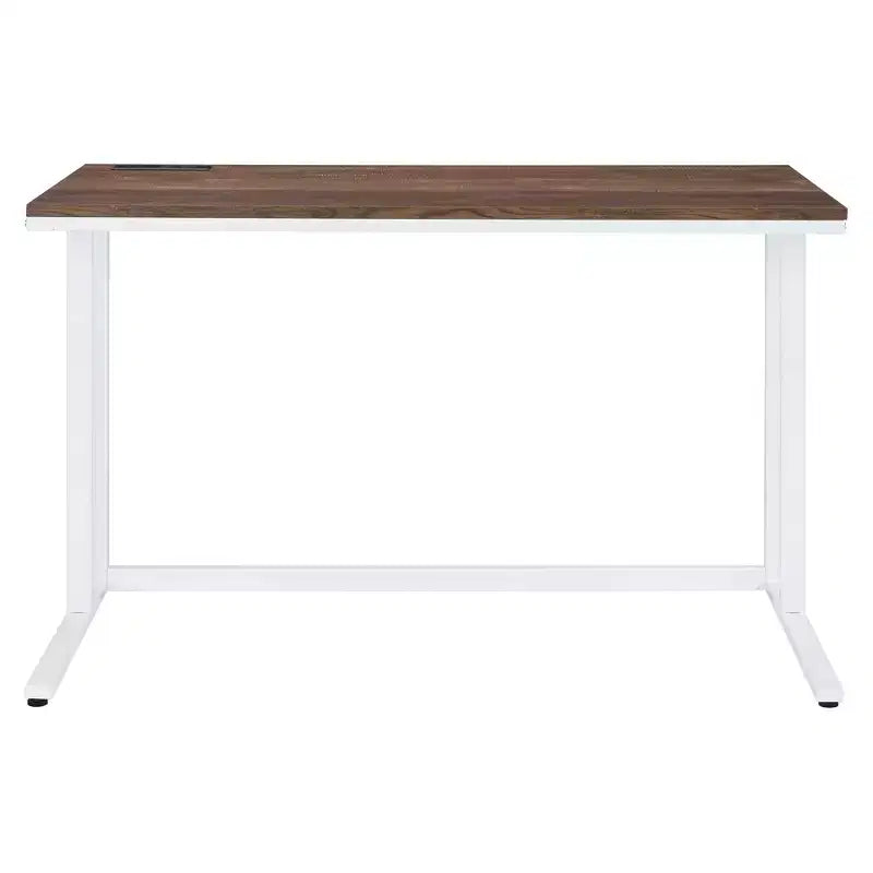 HomeStock 29 in.H Gray Color Wood Computer Desks with Open Storage Shelf