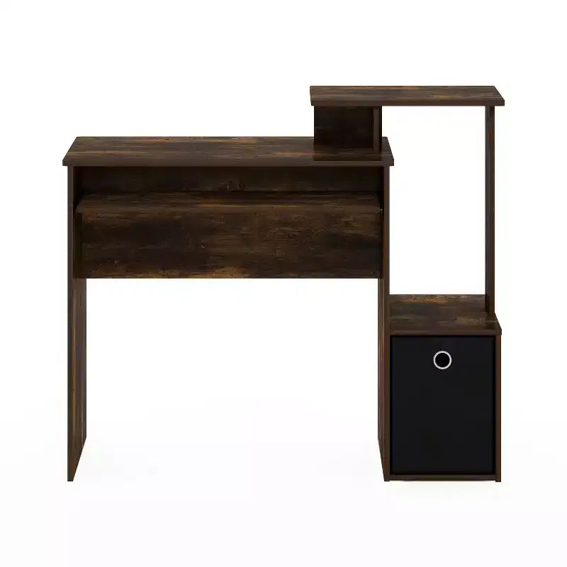 HomeStock 29 in.H White Color Wood Computer Desks with Open Storage Shelf