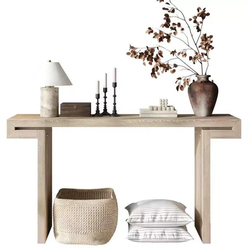 60'' Console Table Entryway Table Sofa Side Table Accent Table, Vintage Distressed, Farmhouse, Rustic - ModernLuxe
