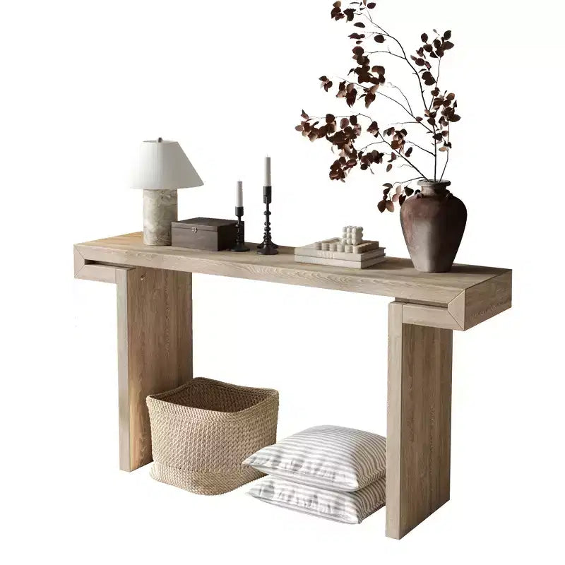 60'' Console Table Entryway Table Sofa Side Table Accent Table, Vintage Distressed, Farmhouse, Rustic - ModernLuxe