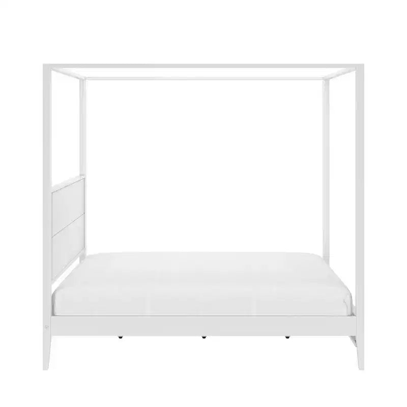 Haven Canopy Bed with Square Post and Wood Headboard (Queen)