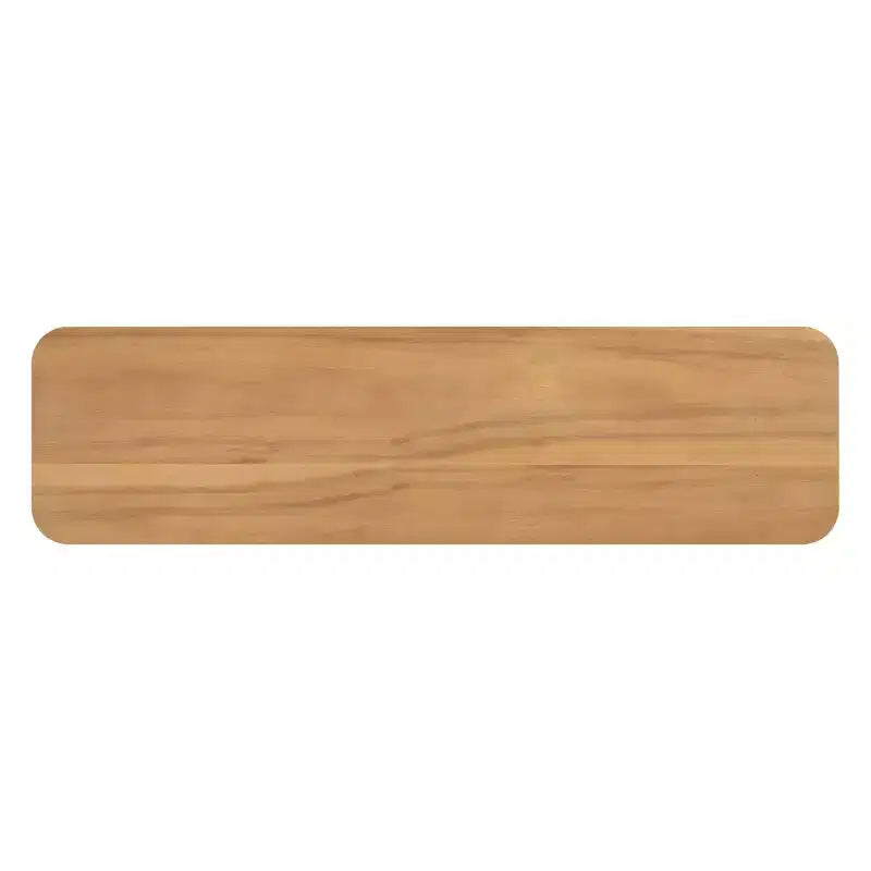 Okak Natural Wood Veneer Console Table with U-Base Design,Curved Corners Entryway Table Foyer Table for Living Room,Hallway