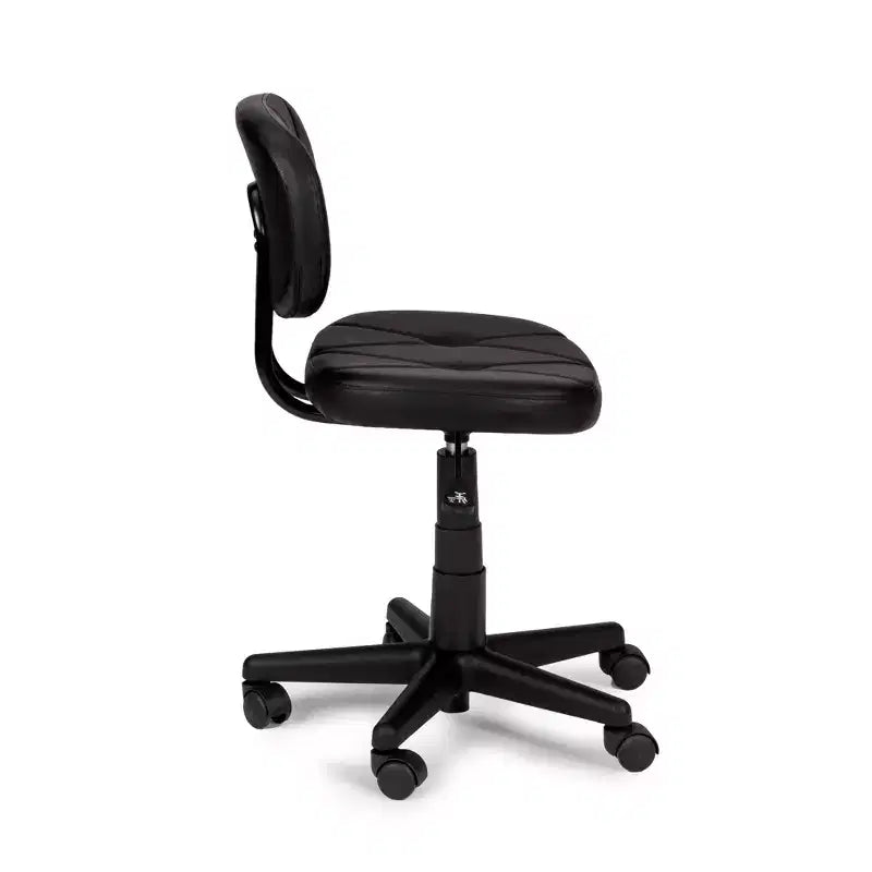 HomeStock 46 in.H Adjustable Height Gold Faux Leather Seat Material with Swivels Ergonomic Office Chairs