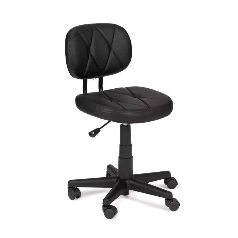 HomeStock 46 in.H Adjustable Height Gold Faux Leather Seat Material with Swivels Ergonomic Office Chairs