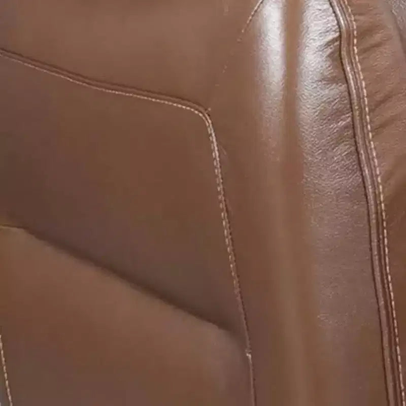 Royal Hampton Power Recliner Chair, Rich Caramel Brown Leather Match, Foam