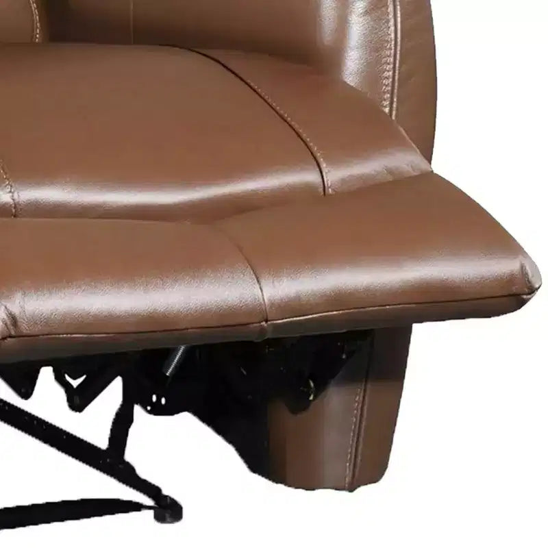 Royal Hampton Power Recliner Chair, Rich Caramel Brown Leather Match, Foam