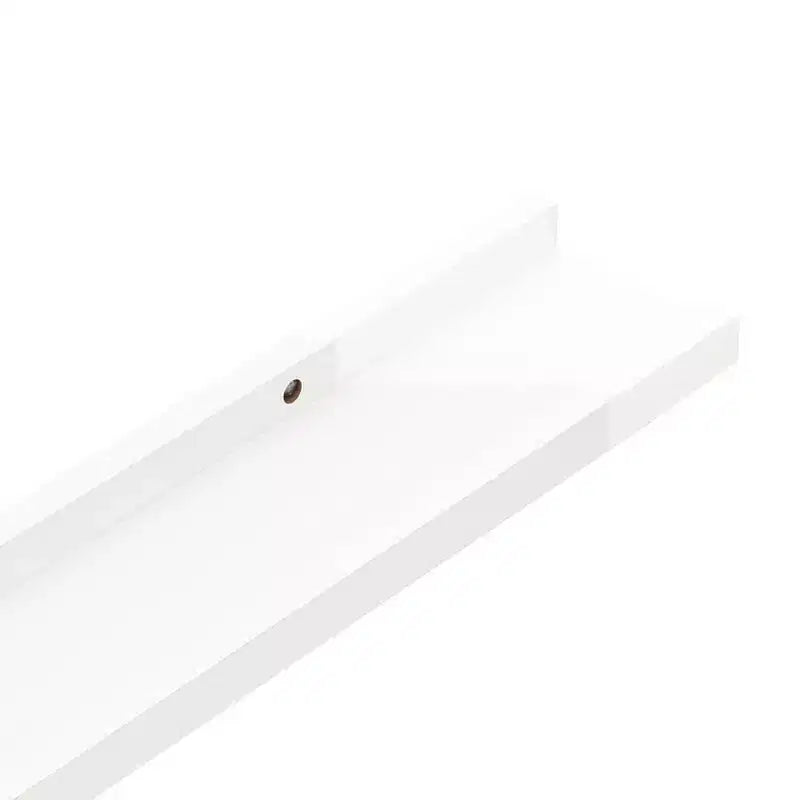Wall Shelf Set of 2 High gloss white MDF 23.6x3.5x1.2 in