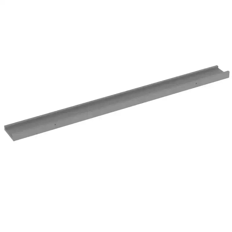 Wall Shelf Set of 4 Grey MDF Wall Shelf Rectangular Modern