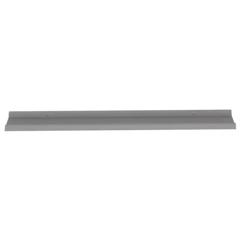 Wall Shelf Set of 4 Grey MDF Wall Shelf Rectangular Modern