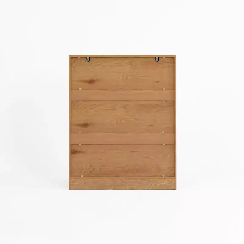 GDFStudio Tyra 31 Modern Wooden 4-Tier Shoe Storage Cabinet with 1 Drawer and Adjustable Shelves
