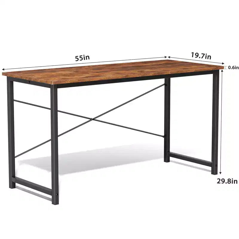 JIONJOY 55 Computer Desk - X-Shaped Reinforced Home Office Writing Table, Modern Simple Style