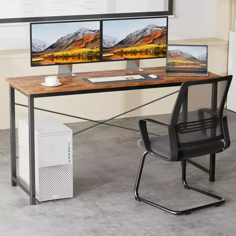 JIONJOY 55 Computer Desk - X-Shaped Reinforced Home Office Writing Table, Modern Simple Style