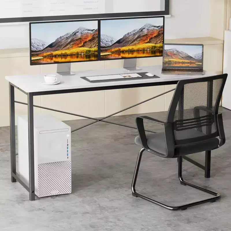 JIONJOY 55 Computer Desk - X-Shaped Reinforced Home Office Writing Table, Modern Simple Style