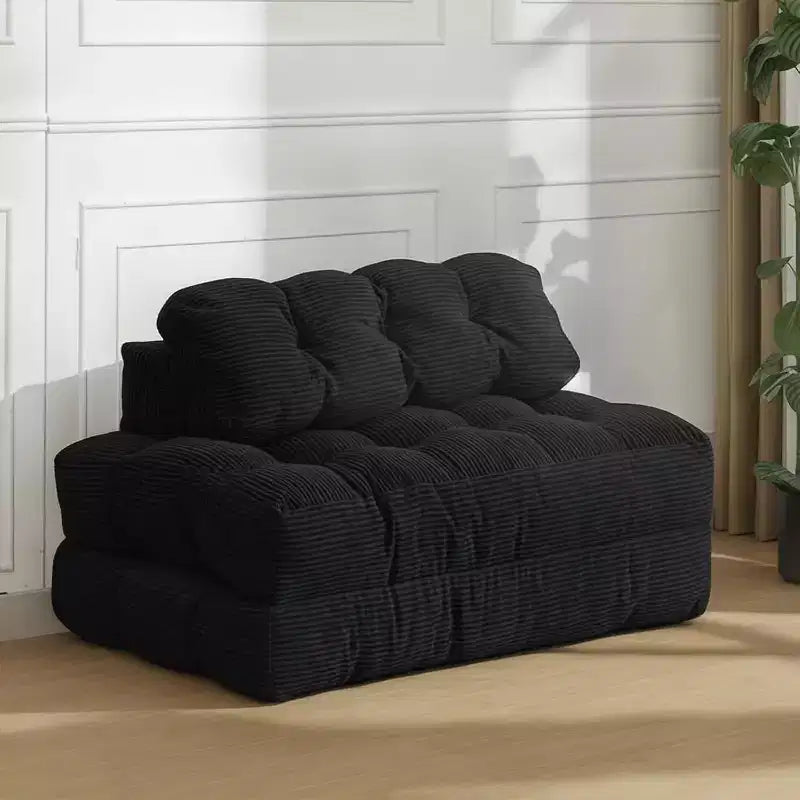 Garvee 3-in-1 Portable Folding Double-Size Sofa Bed Sleeper Chair with Pillow, Convertible Foldable Mattress & Back, Portable Floor Couch