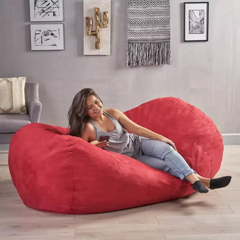 Okak Oversized Bean Bag Chair,8 Ft Floor Chair Comfy Bean Bag Chair with Removable Covers for Adults/Kids for Reading,Living Room,Bedroom