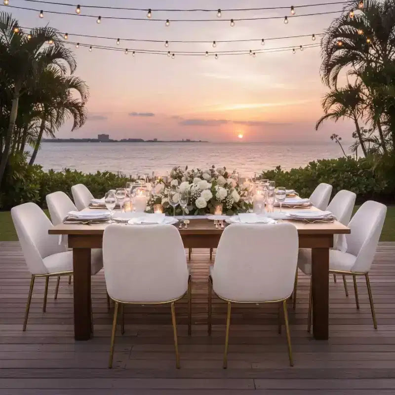 LeisureMod Lumen Dining Chair  Modern Upholstered Kitchen Chair with Gold Steel Legs, Ergonomic Accent Chair