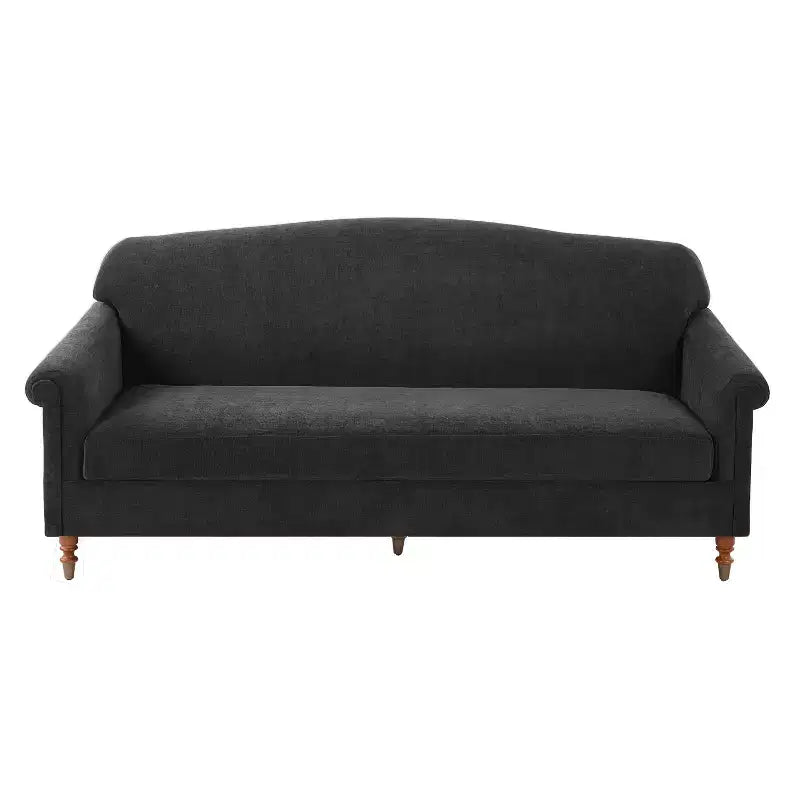 ModernLuxe Loveseat Sofa with Rolled Arms, Chenille Upholstered 2-Seater Sofa Couch with Deep Seating for Living Room/Small Spaces
