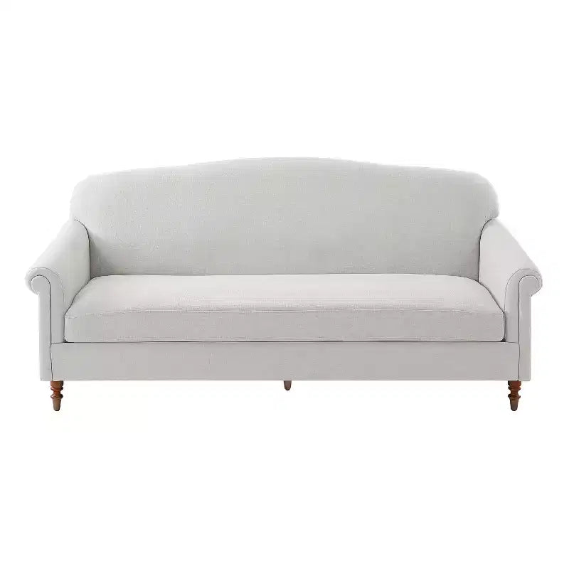 ModernLuxe Loveseat Sofa with Rolled Arms, Chenille Upholstered 2-Seater Sofa Couch with Deep Seating for Living Room/Small Spaces