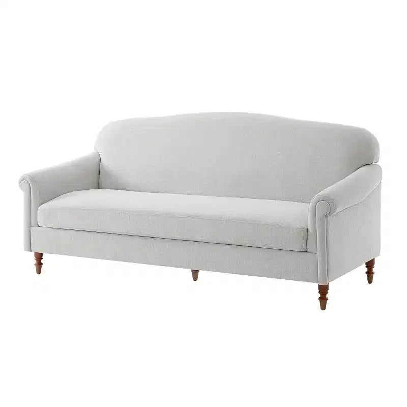 ModernLuxe Loveseat Sofa with Rolled Arms, Chenille Upholstered 2-Seater Sofa Couch with Deep Seating for Living Room/Small Spaces