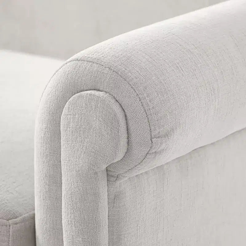 ModernLuxe Loveseat Sofa with Rolled Arms, Chenille Upholstered 2-Seater Sofa Couch with Deep Seating for Living Room/Small Spaces