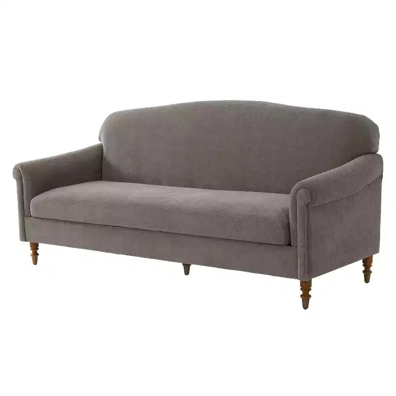 ModernLuxe Loveseat Sofa with Rolled Arms, Chenille Upholstered 2-Seater Sofa Couch with Deep Seating for Living Room/Small Spaces