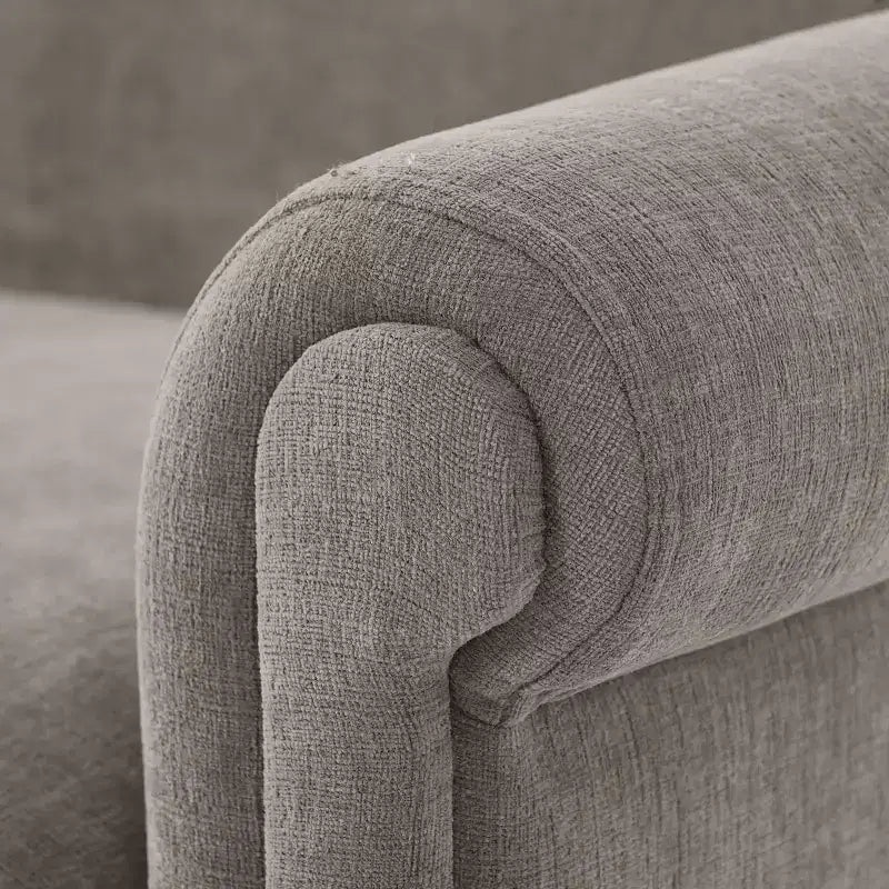 ModernLuxe Loveseat Sofa with Rolled Arms, Chenille Upholstered 2-Seater Sofa Couch with Deep Seating for Living Room/Small Spaces