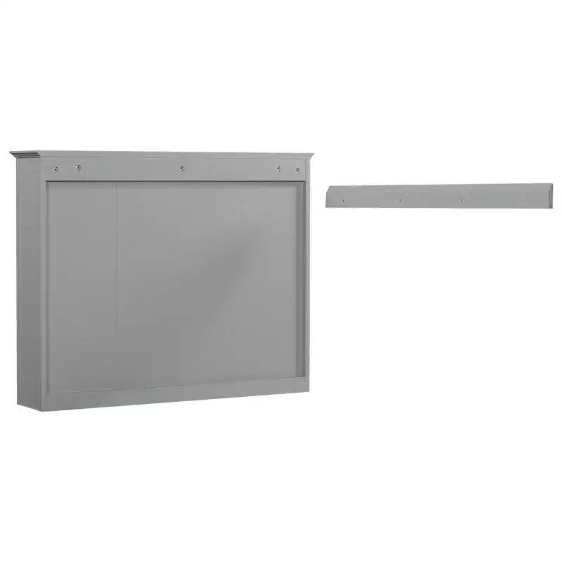FAMYYT 35 in. W x 27.5 in. H Rectangular MDF Board Surface Mount Bathroom Medicine Cabinet with Mirror, Soft-Close Hinge