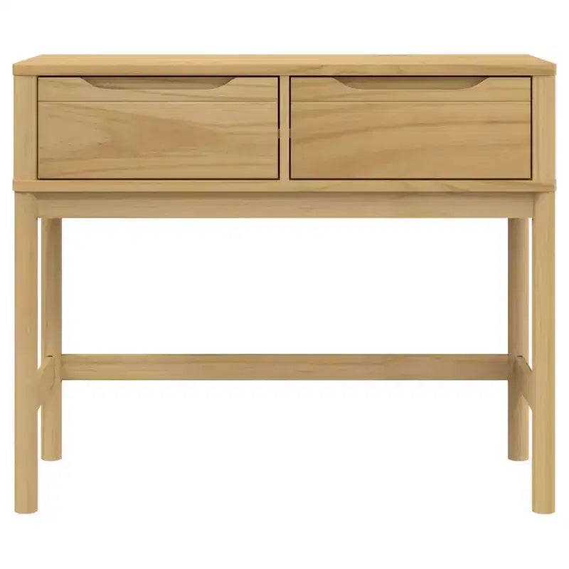 vidaXL Console Table Storage Living Room Hallway Furniture Solid Wood Pine