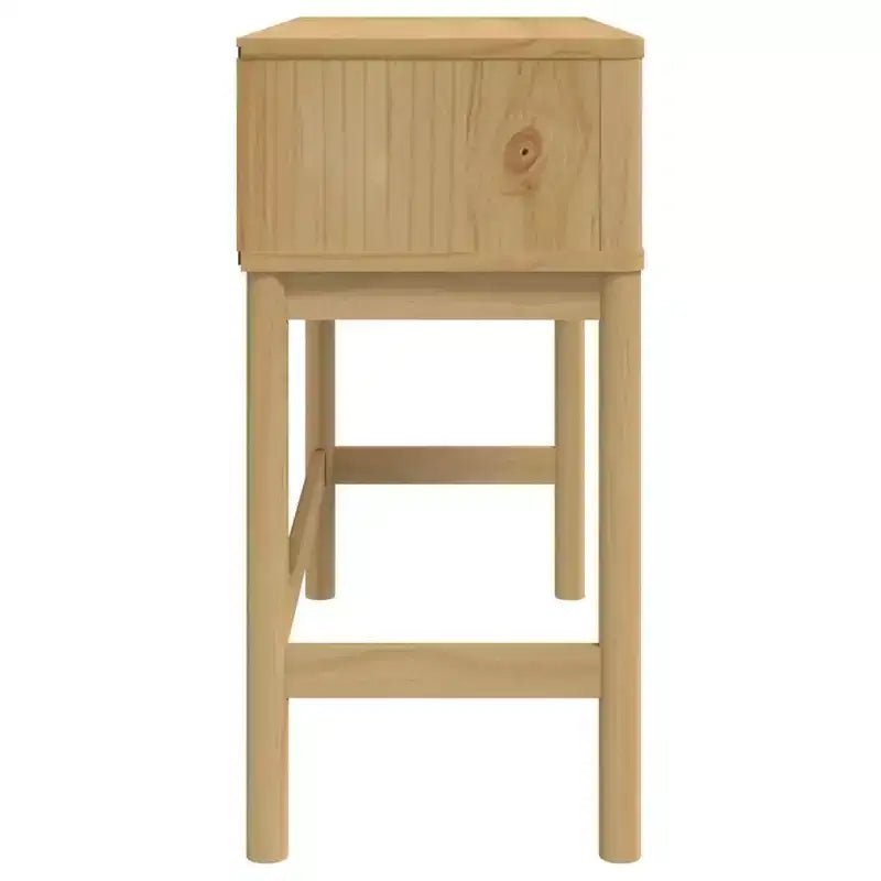 vidaXL Console Table Storage Living Room Hallway Furniture Solid Wood Pine