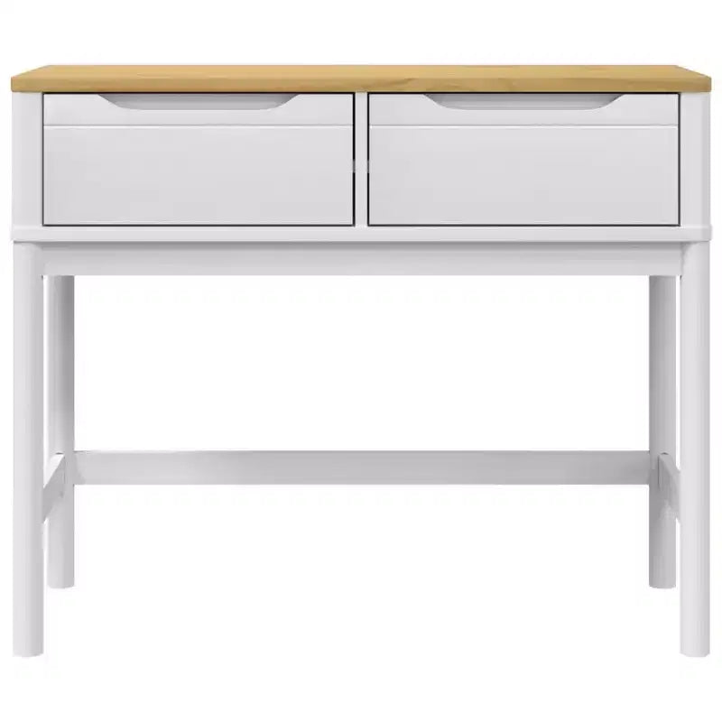 vidaXL Console Table Storage Living Room Hallway Furniture Solid Wood Pine