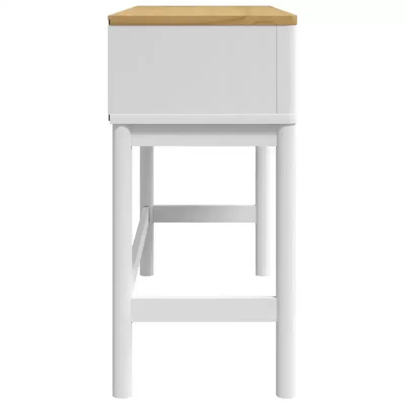 vidaXL Console Table Storage Living Room Hallway Furniture Solid Wood Pine