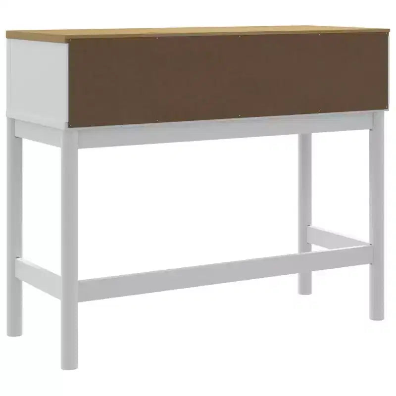 vidaXL Console Table Storage Living Room Hallway Furniture Solid Wood Pine